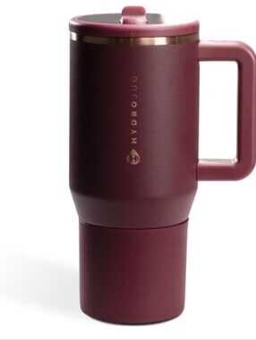 HydroJug Traveler 20oz Kids Insulated Tumbler with Handle, Merlot